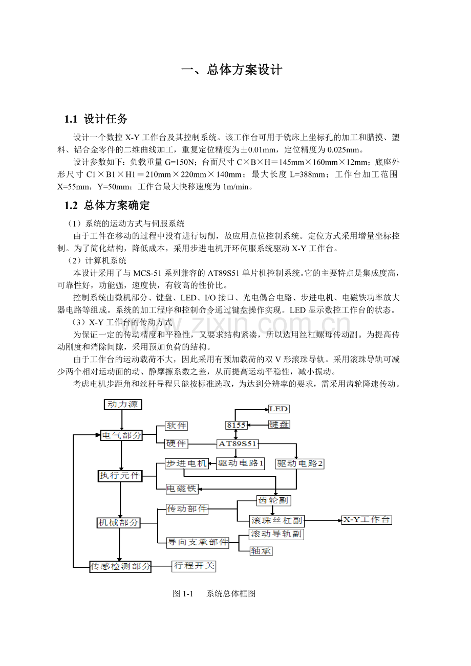 机电一体化系统综合课程设计说明书.doc_第2页