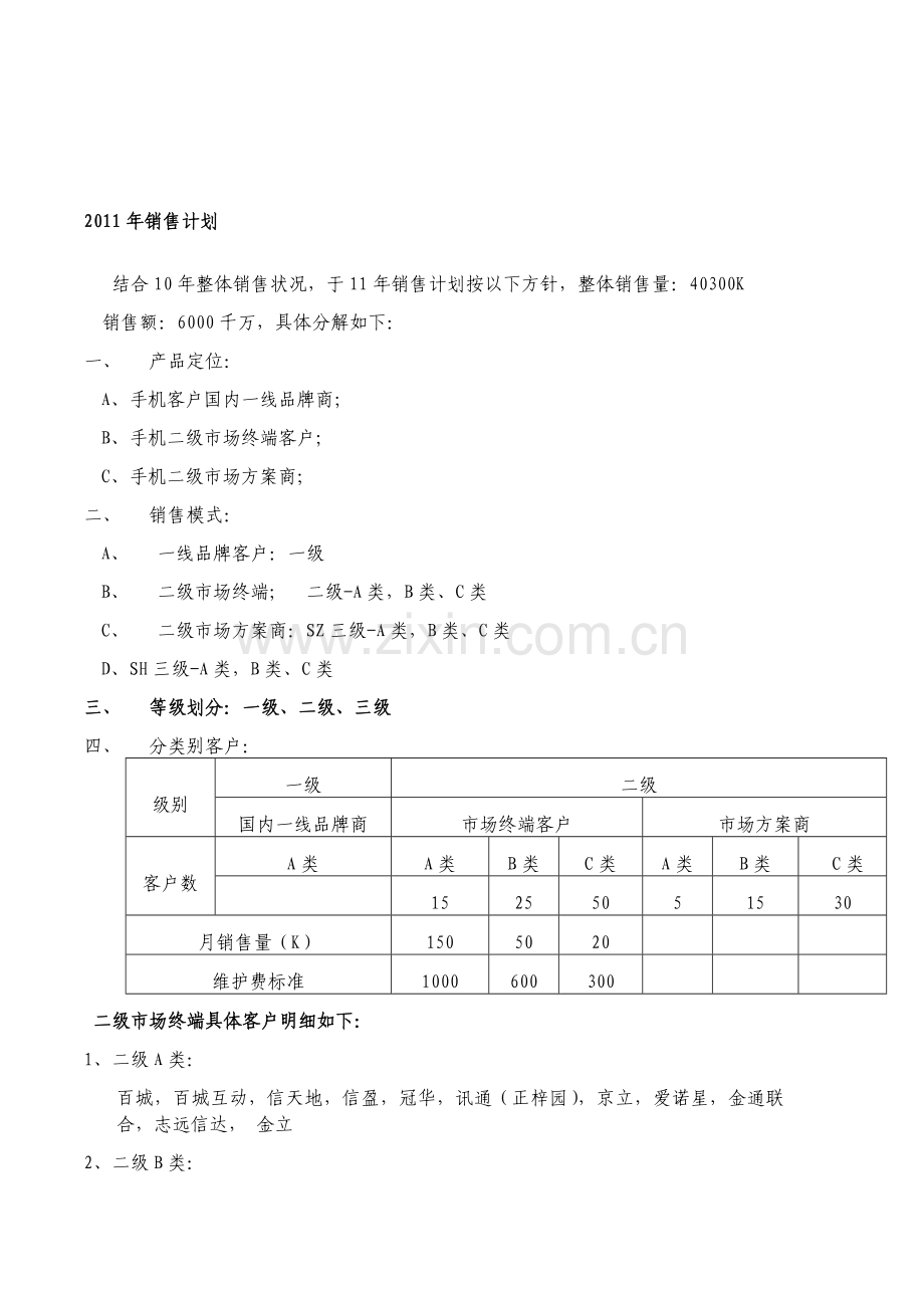 2011年销售计划.doc_第1页