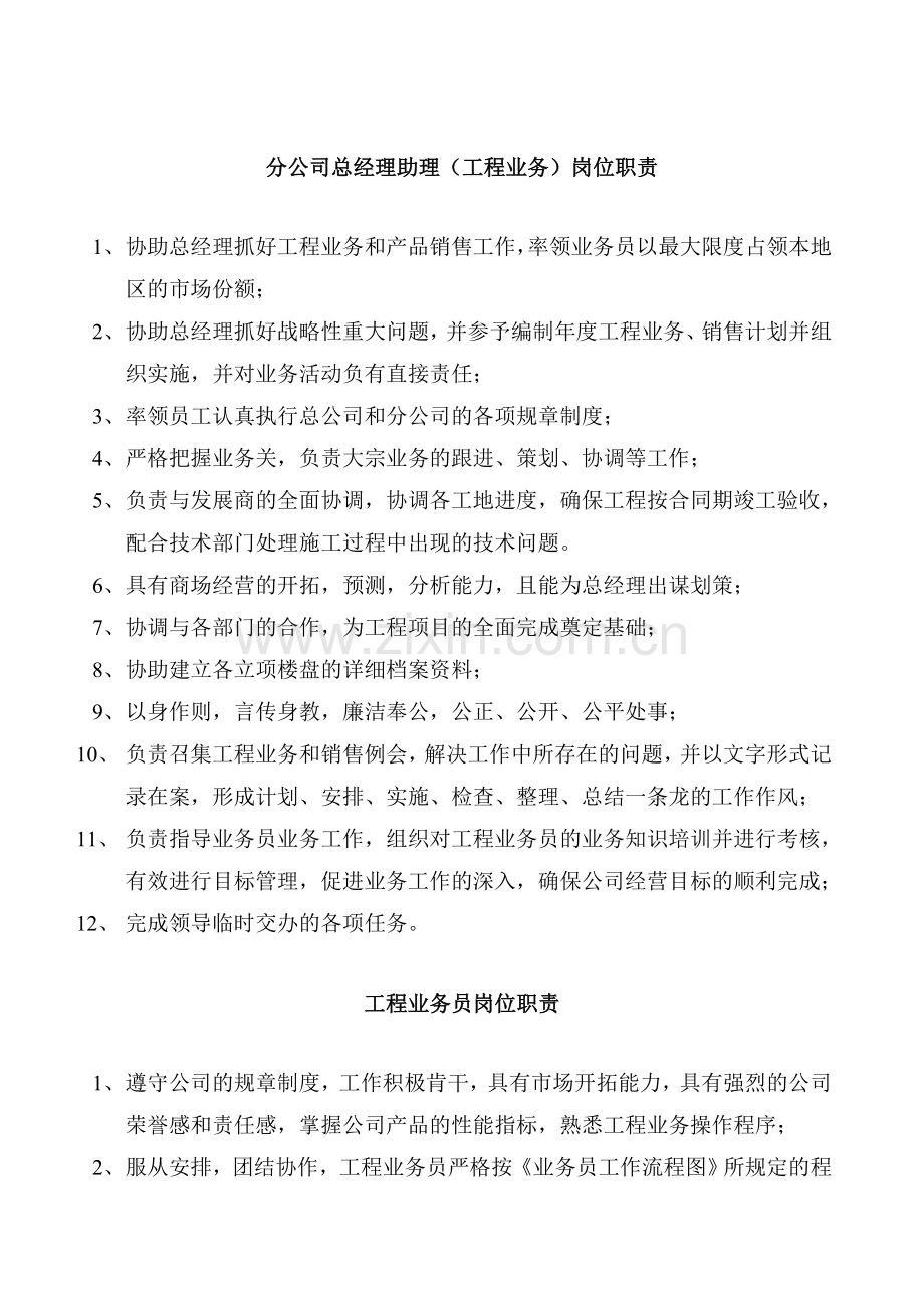 分公司总经理助理职责.doc_第1页