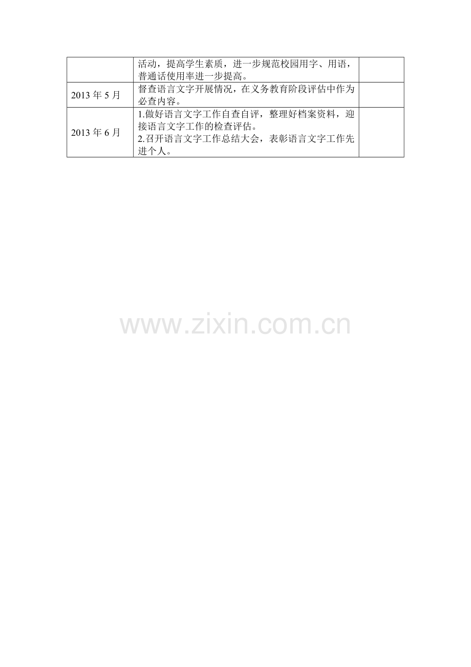 2012-2013学年度排上中心小学语言文字工作计划.doc_第3页