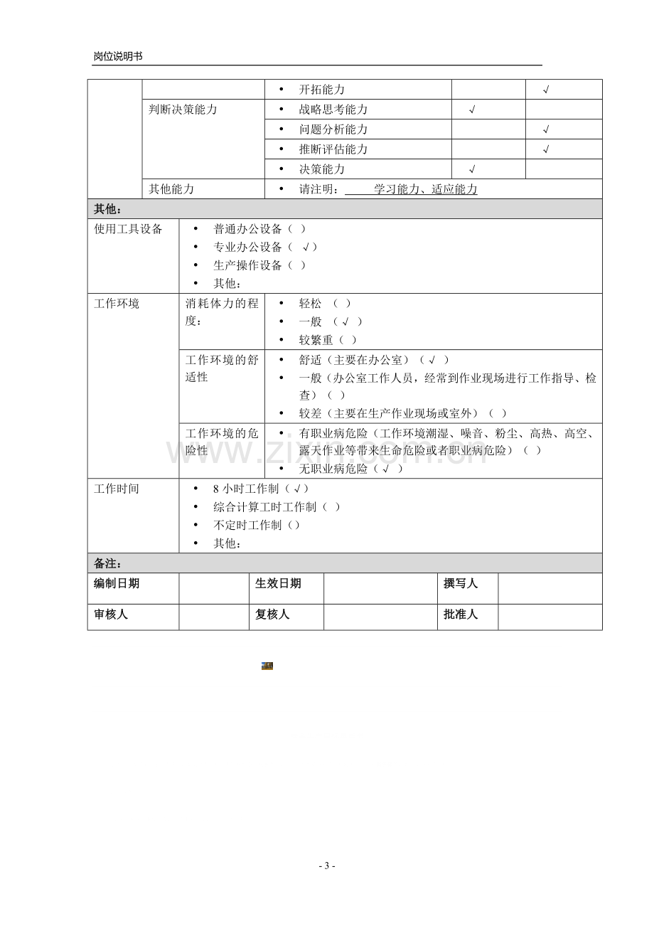 Web前端工程师-岗位说明书.doc_第3页