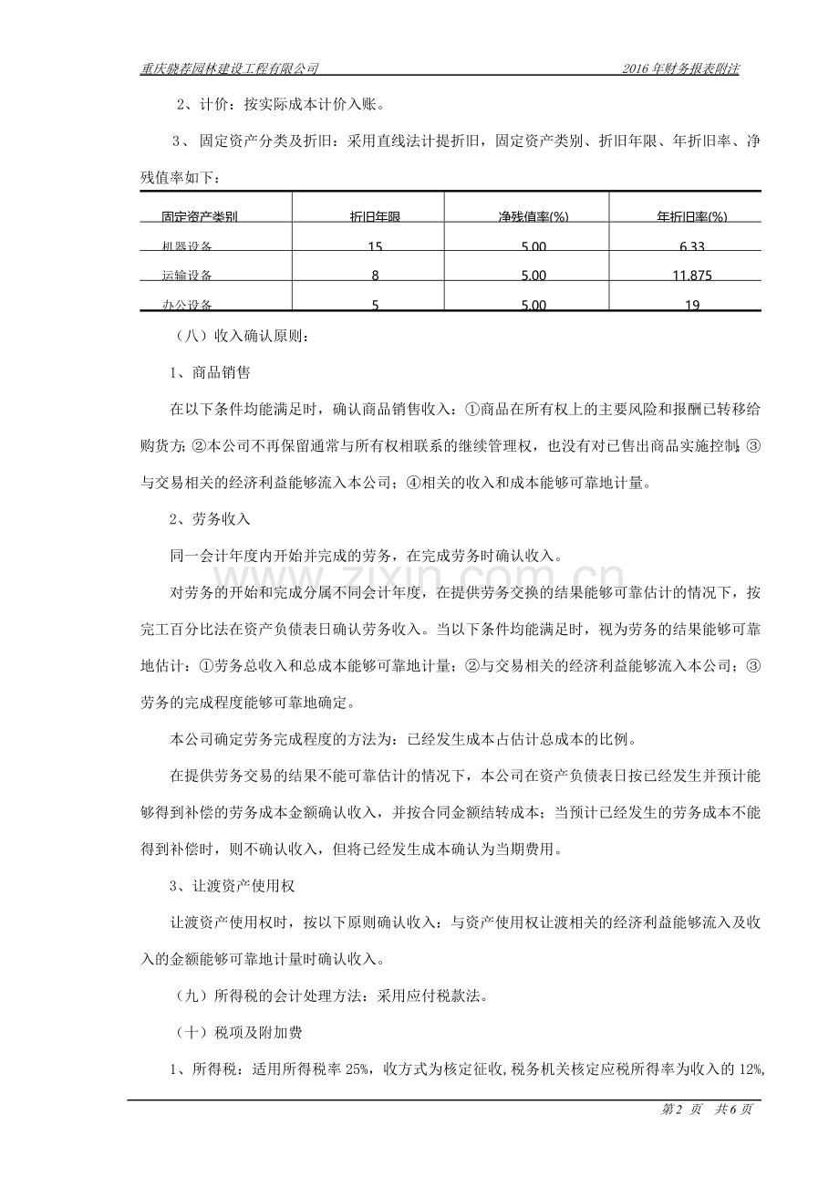 会计报表附注2016.doc_第2页