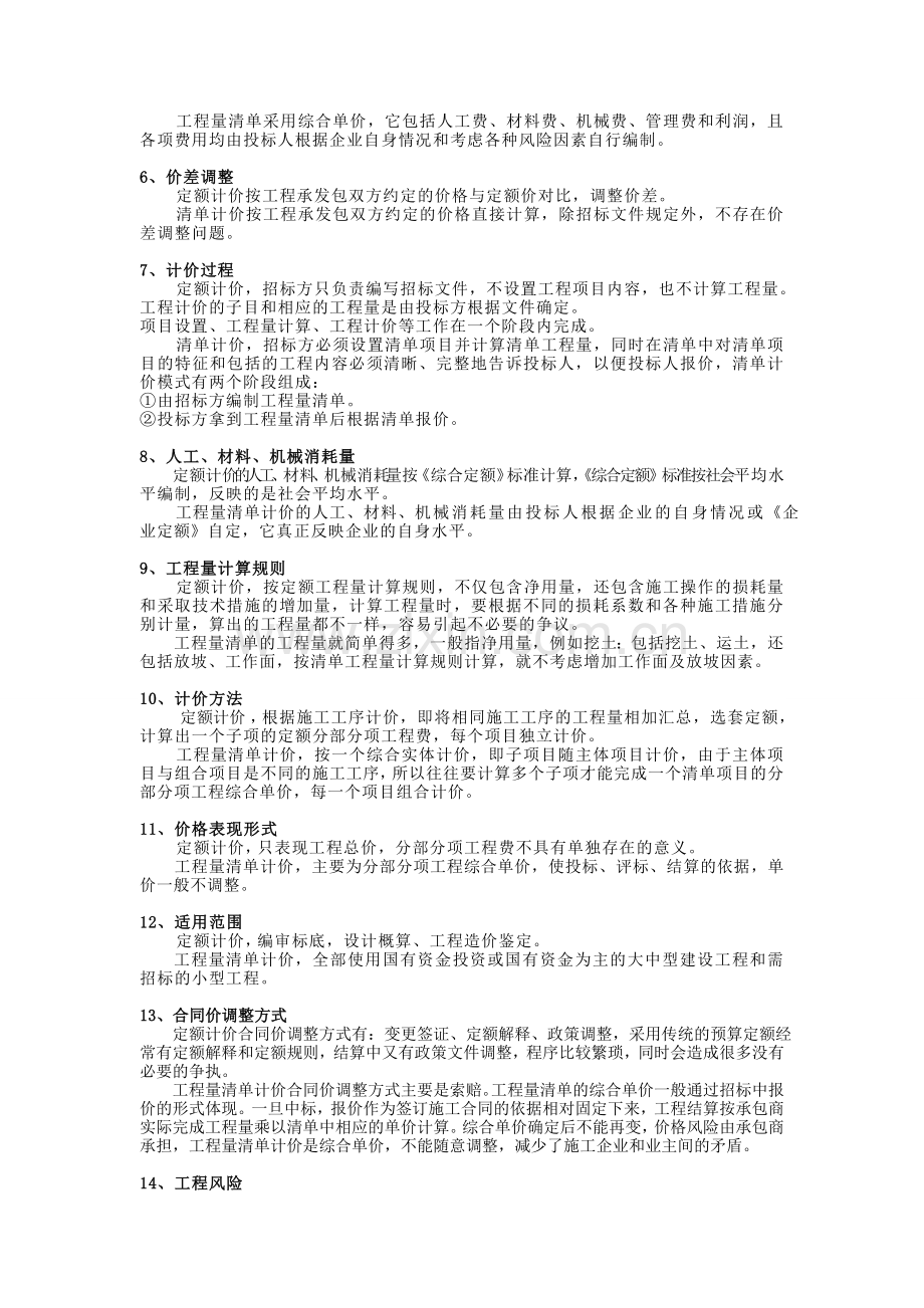 工程定额计价与工程量清单计价模式的对比(2).doc_第2页