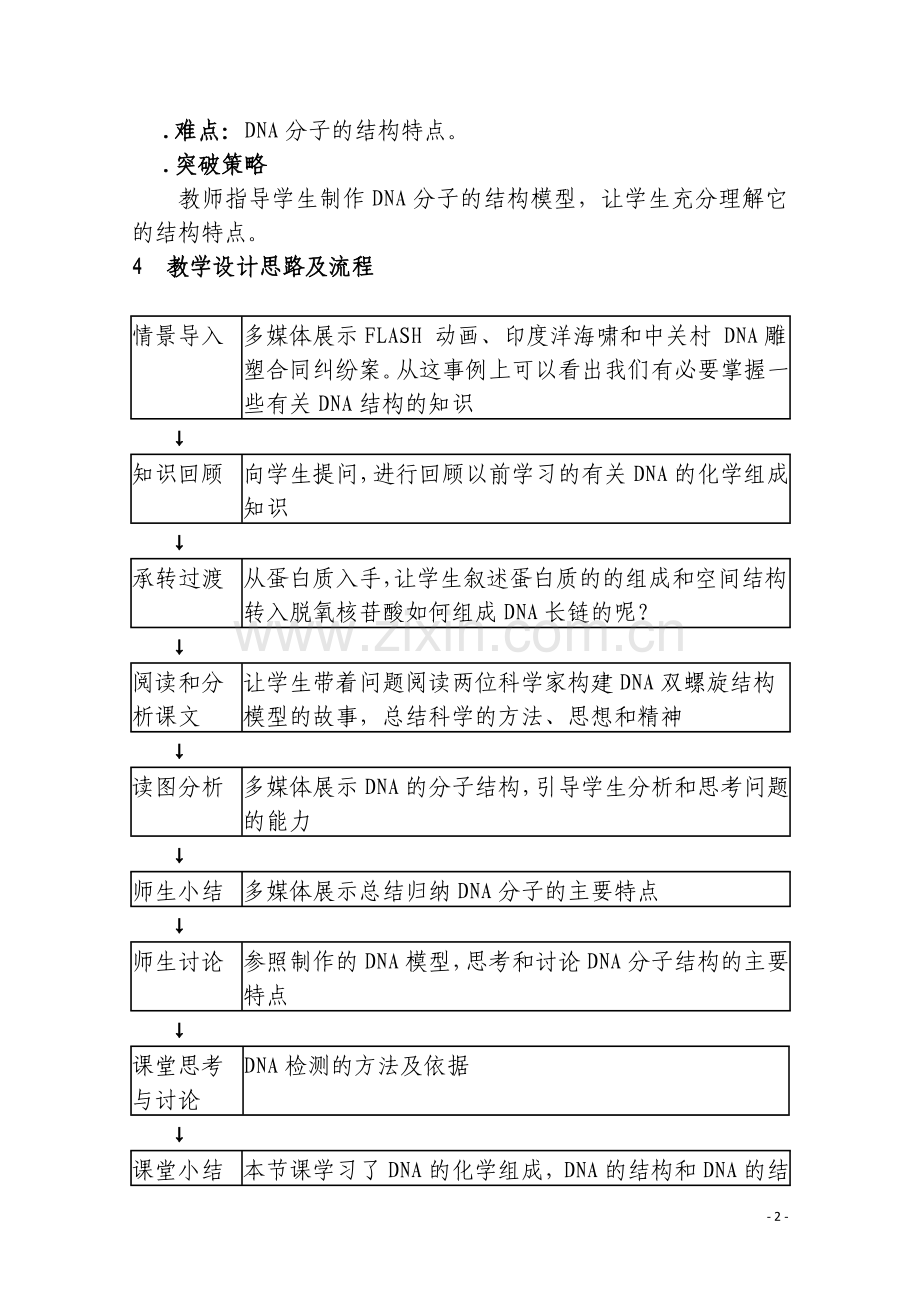 《DNA分子的结构》教学设计.doc_第2页