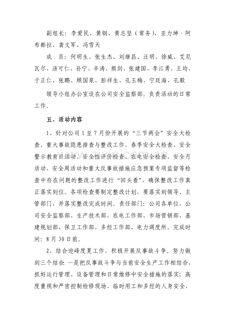 电力公司百日安全生产集中整治活动方案.doc_第2页