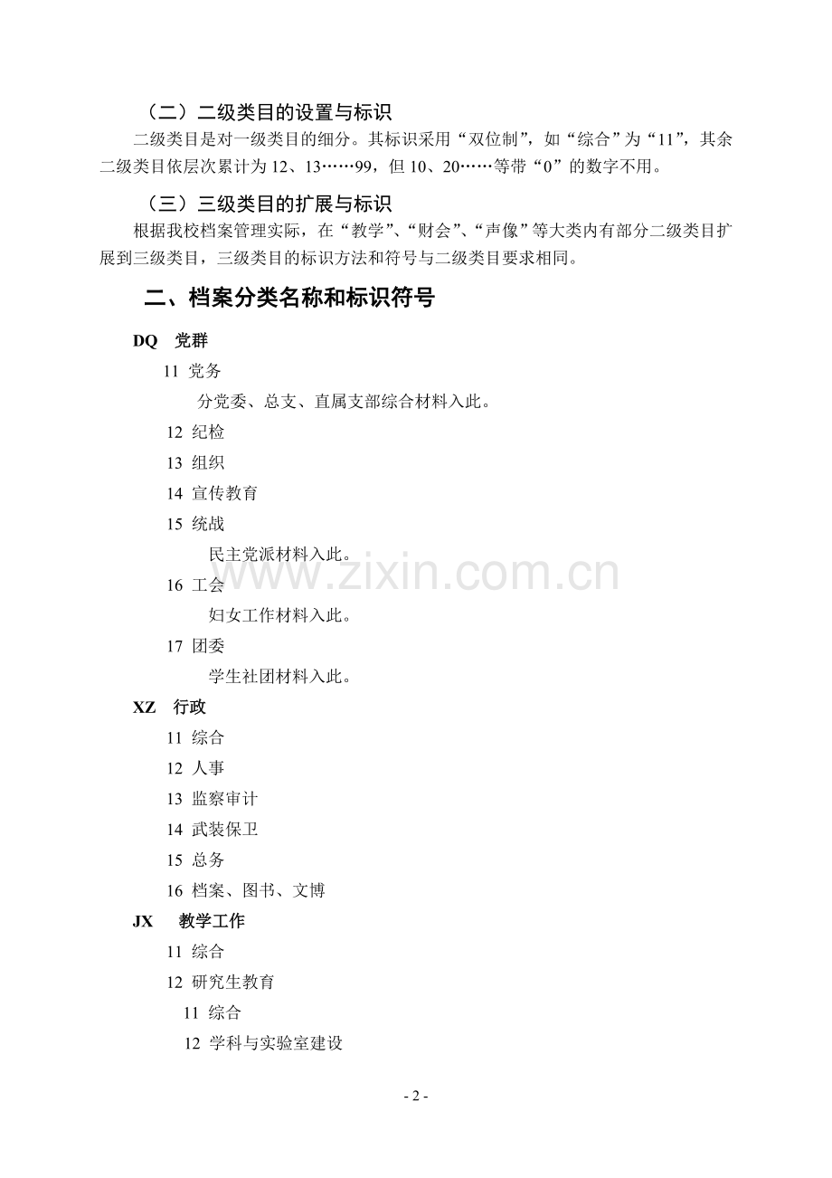 院校档案分类方案.doc_第2页