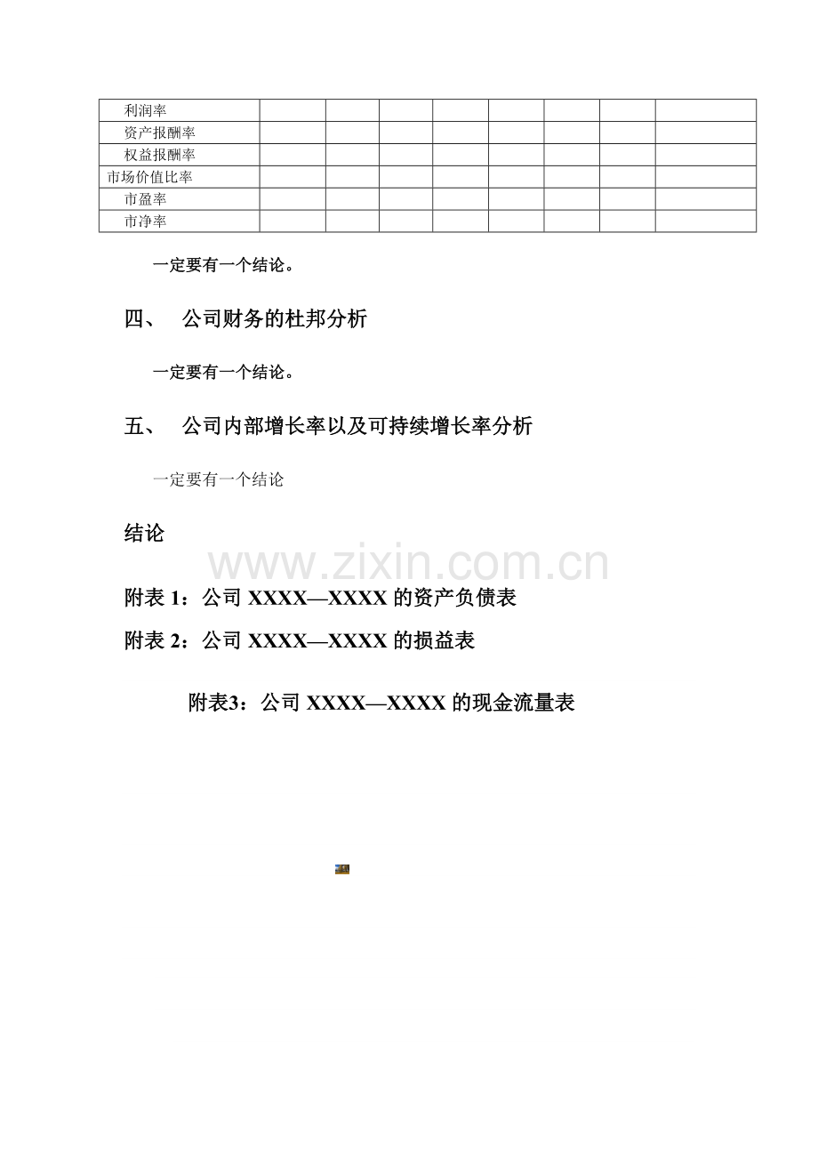 某某上市公司财务状况分析报告(模版).doc_第2页