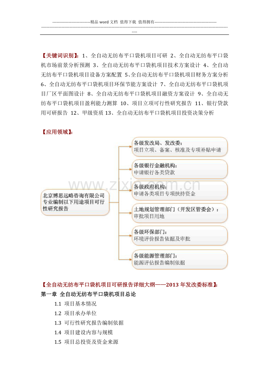 如何设计全自动无纺布平口袋机项目可行性研究报告(技术工艺-设备选型-财务概算-厂区规划)投资方案.docx_第2页