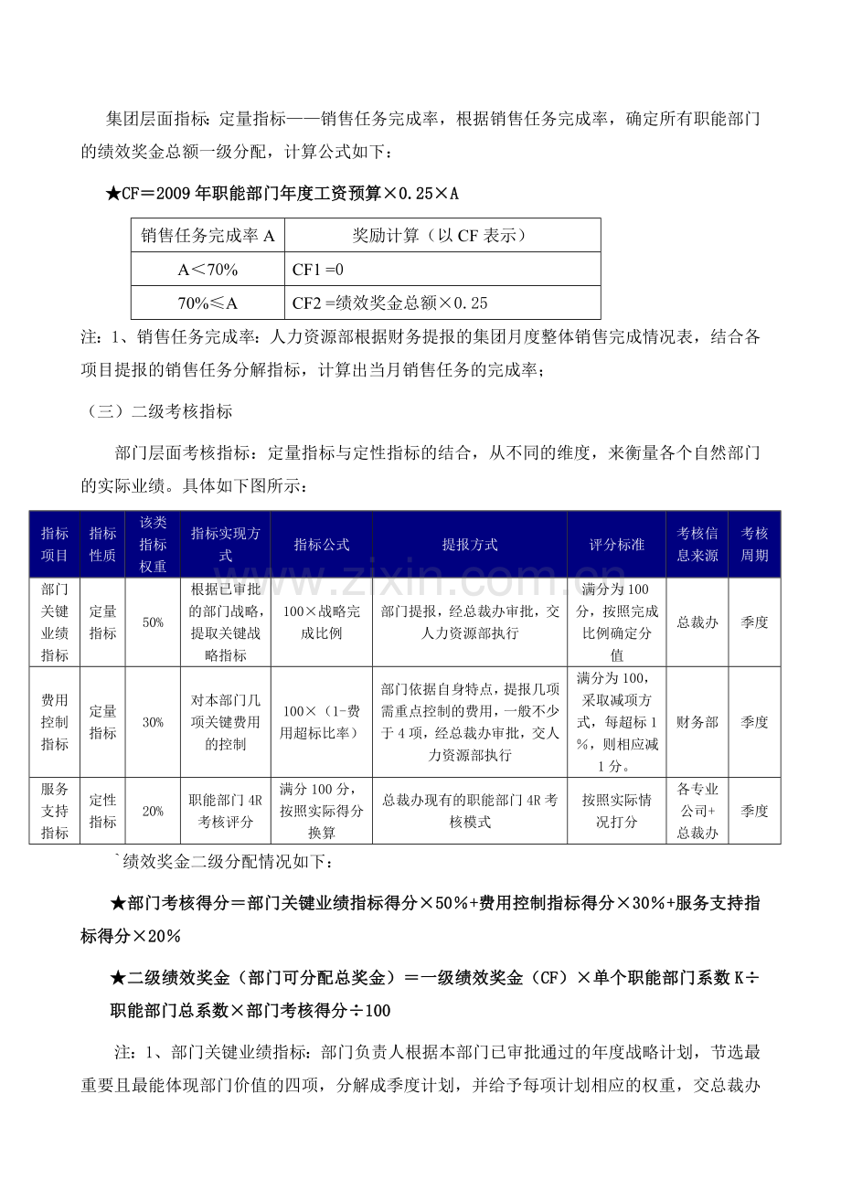 职能部门绩效考核方案.doc_第3页