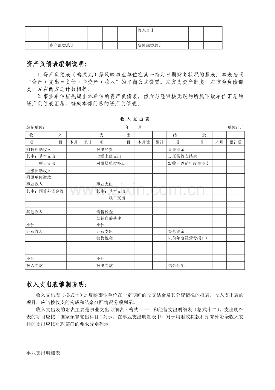 9事业单位会计制度下的财务会计报表格式及填报说明.doc_第2页