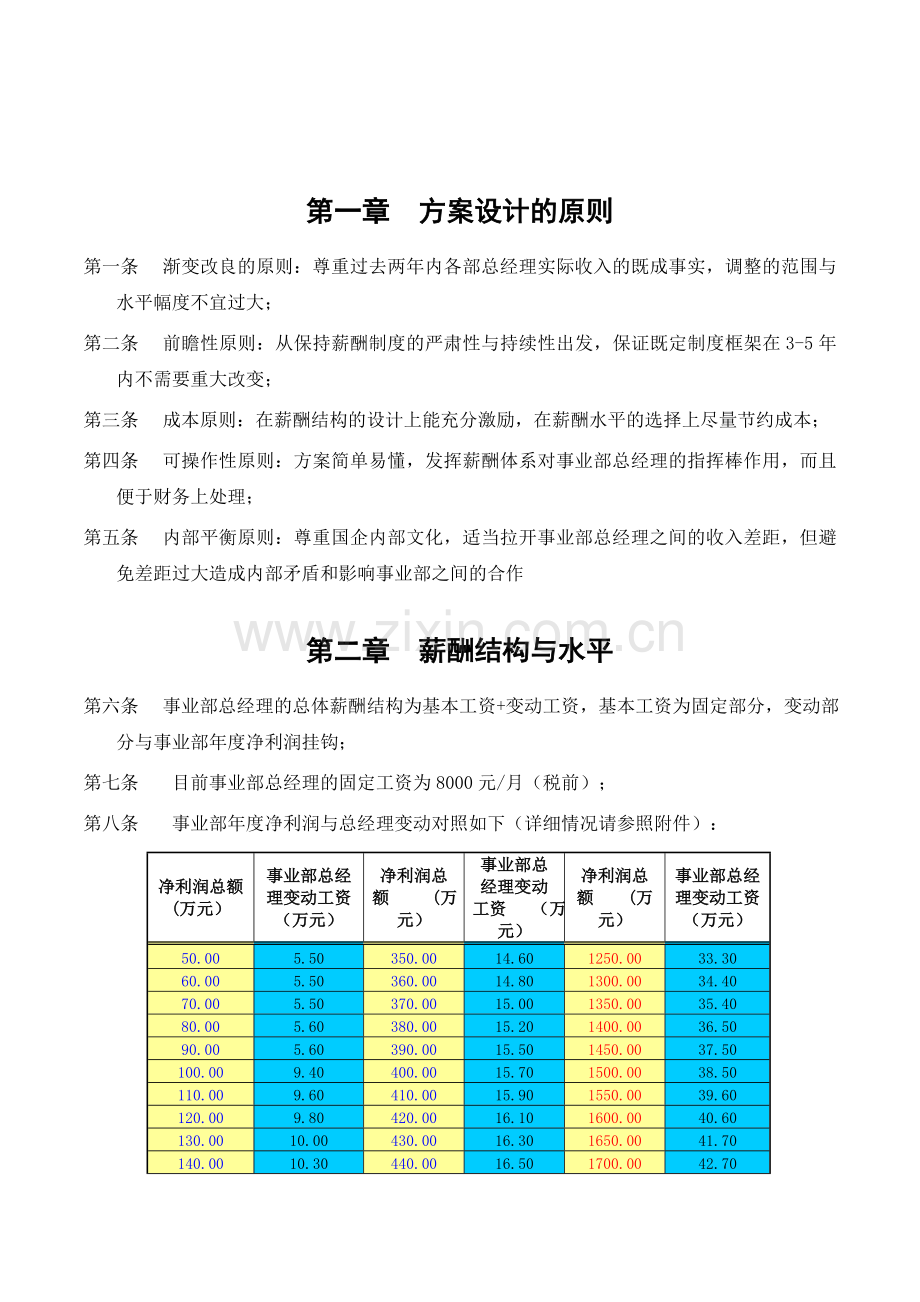 事业部总经理薪酬管理方案.doc_第3页