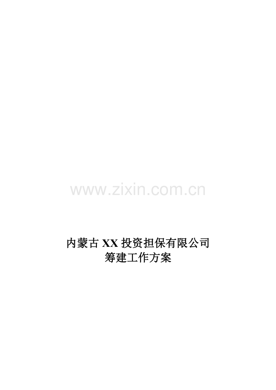 内蒙古XX投资担保有限公司筹建工作方案1.doc_第2页