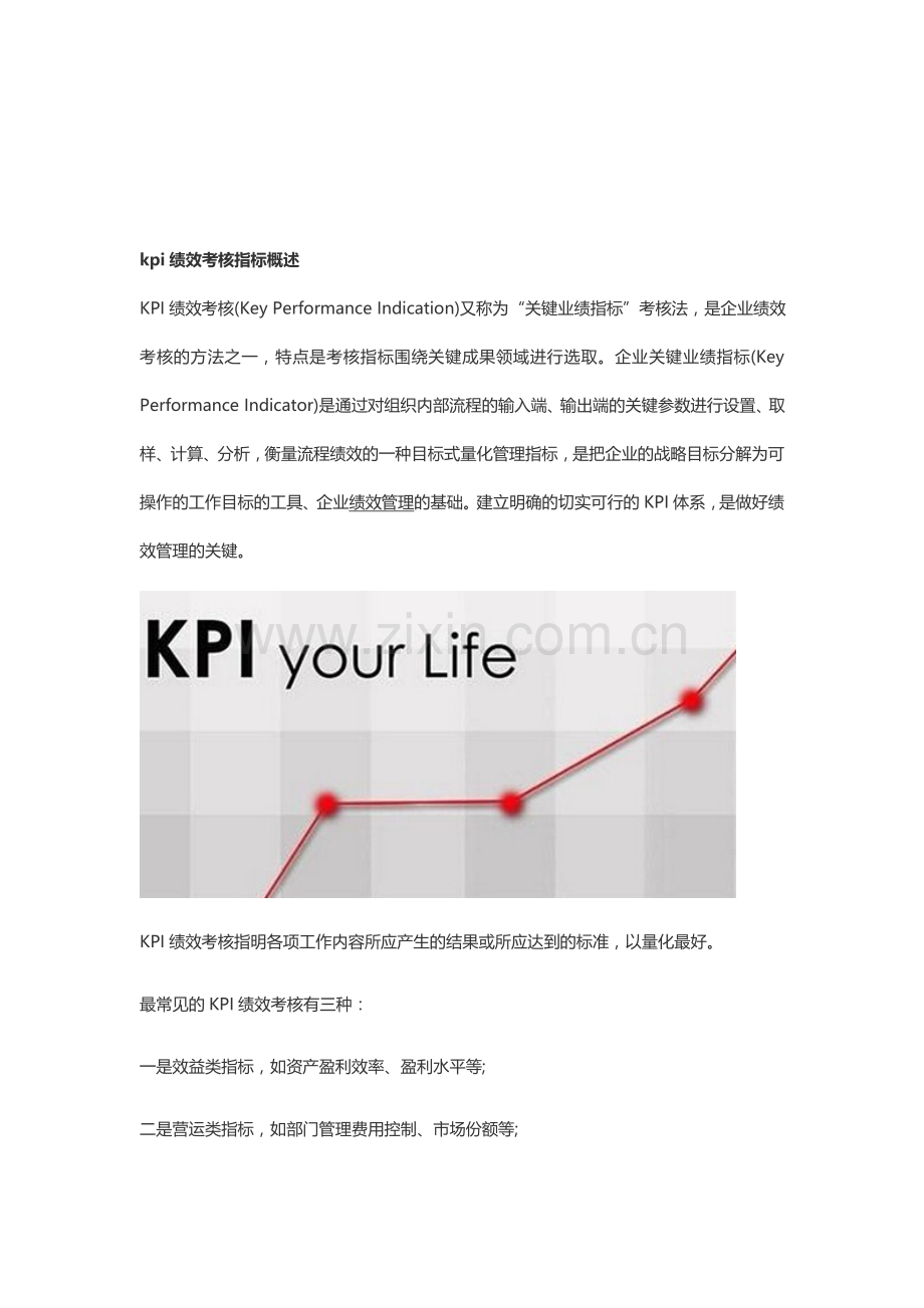 kpi绩效考核指标的基本介绍.doc_第1页