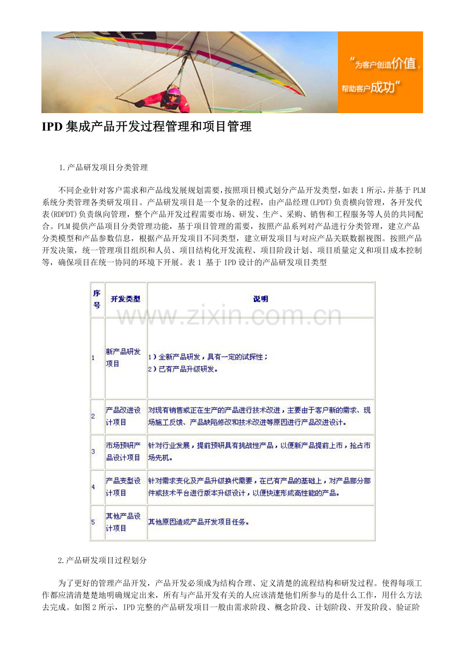 IPD集成产品开发过程管理和项目管理.doc_第1页