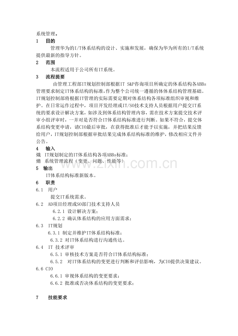 235-----华为IT体系结构管理流程.doc_第1页