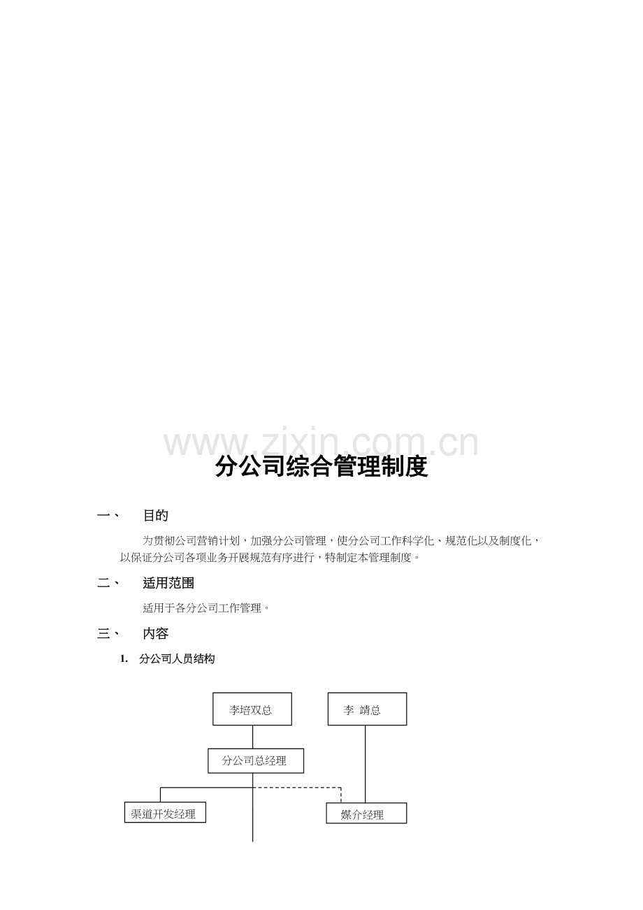 分公司综合管理制度.doc_第1页