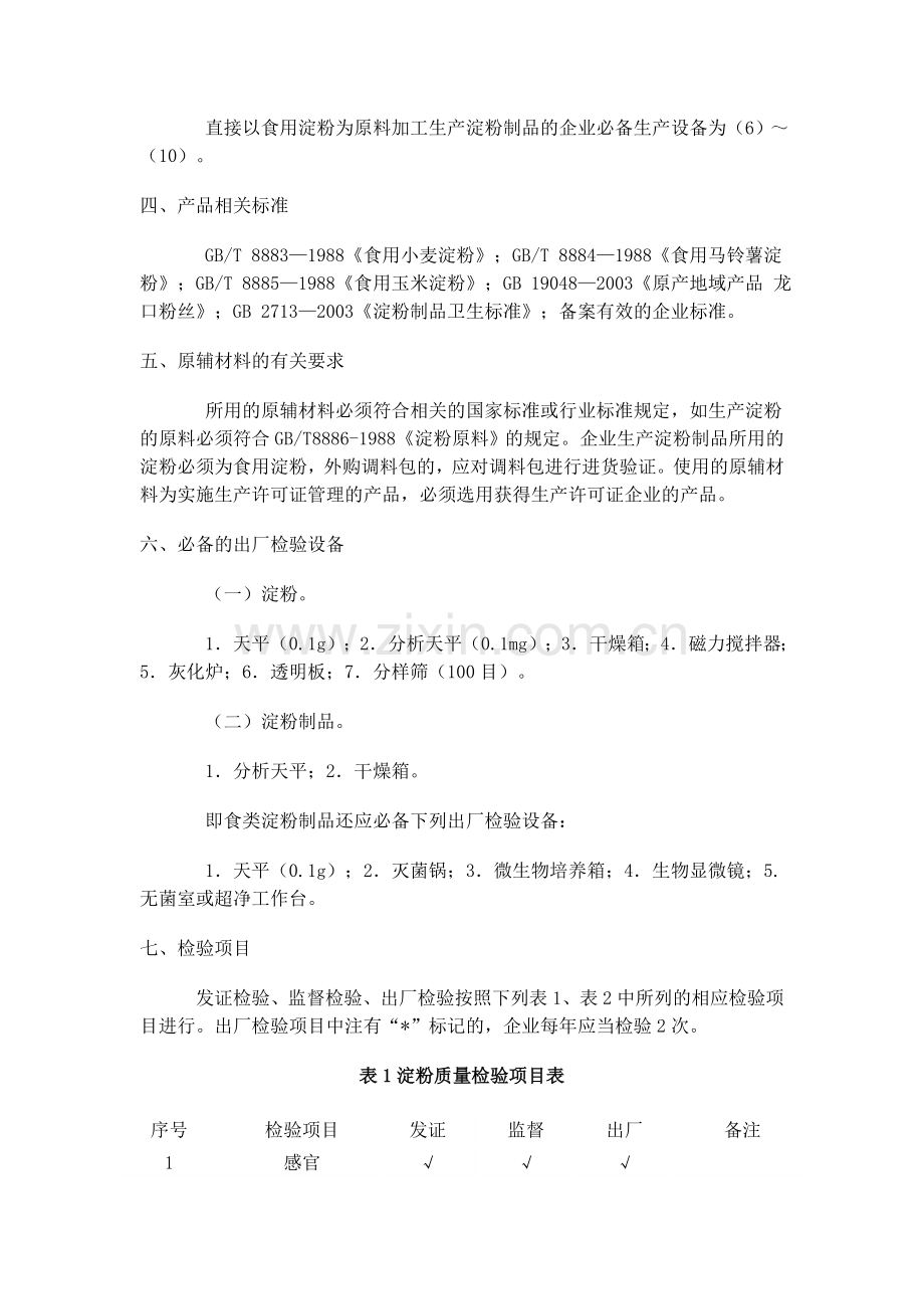 细则58淀粉及淀粉制品生产许可证审查细则.doc_第3页