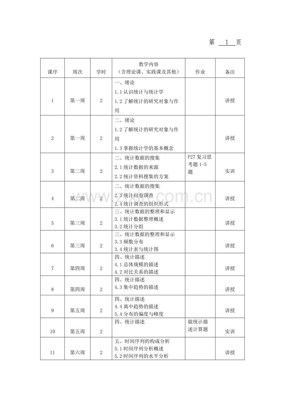 统计学授课计划表.doc_第3页