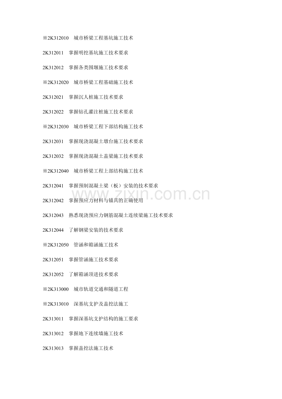 2012年二级建造师市政工程专业大纲.doc_第2页