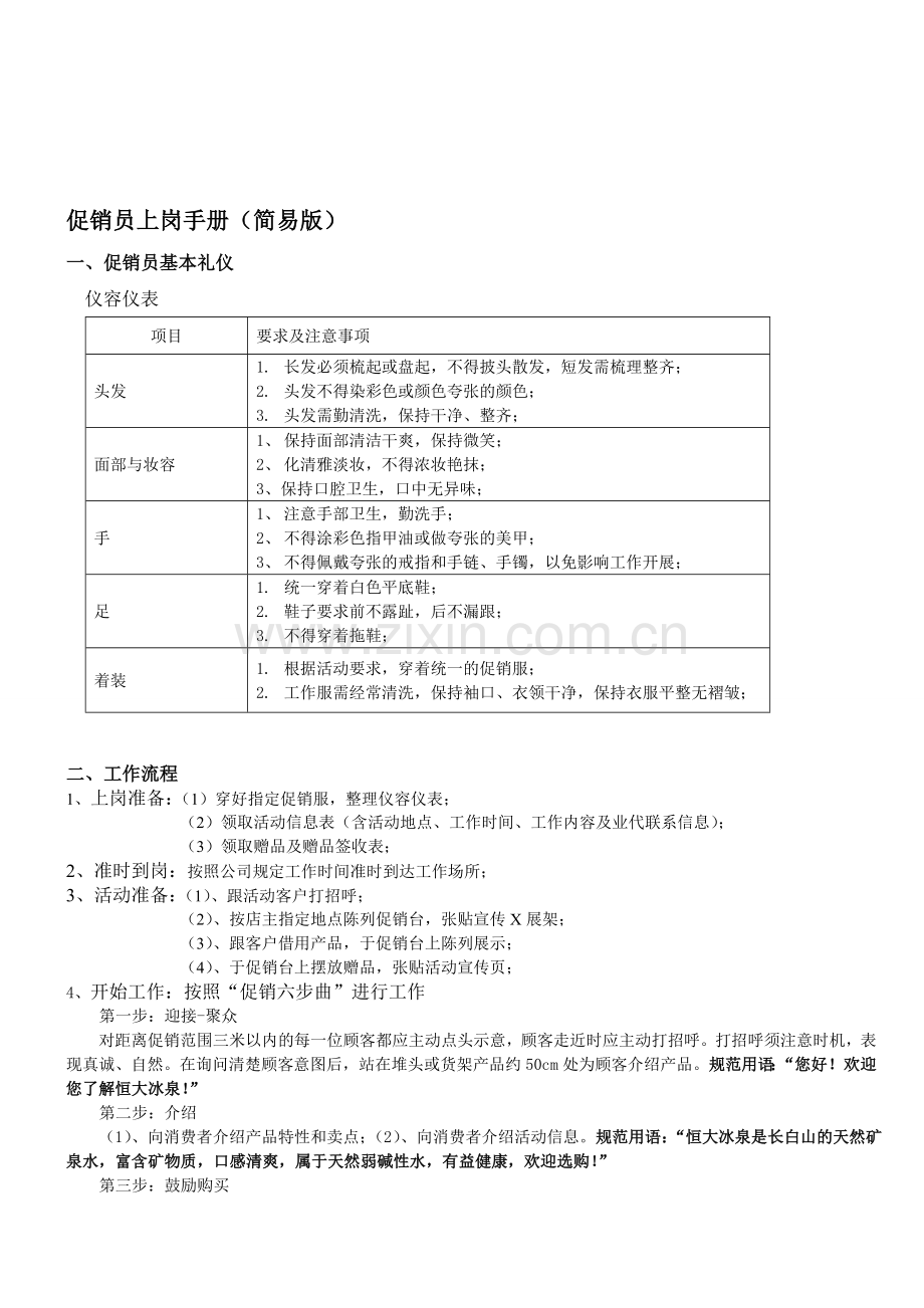 促销员上岗操作流程.doc_第1页