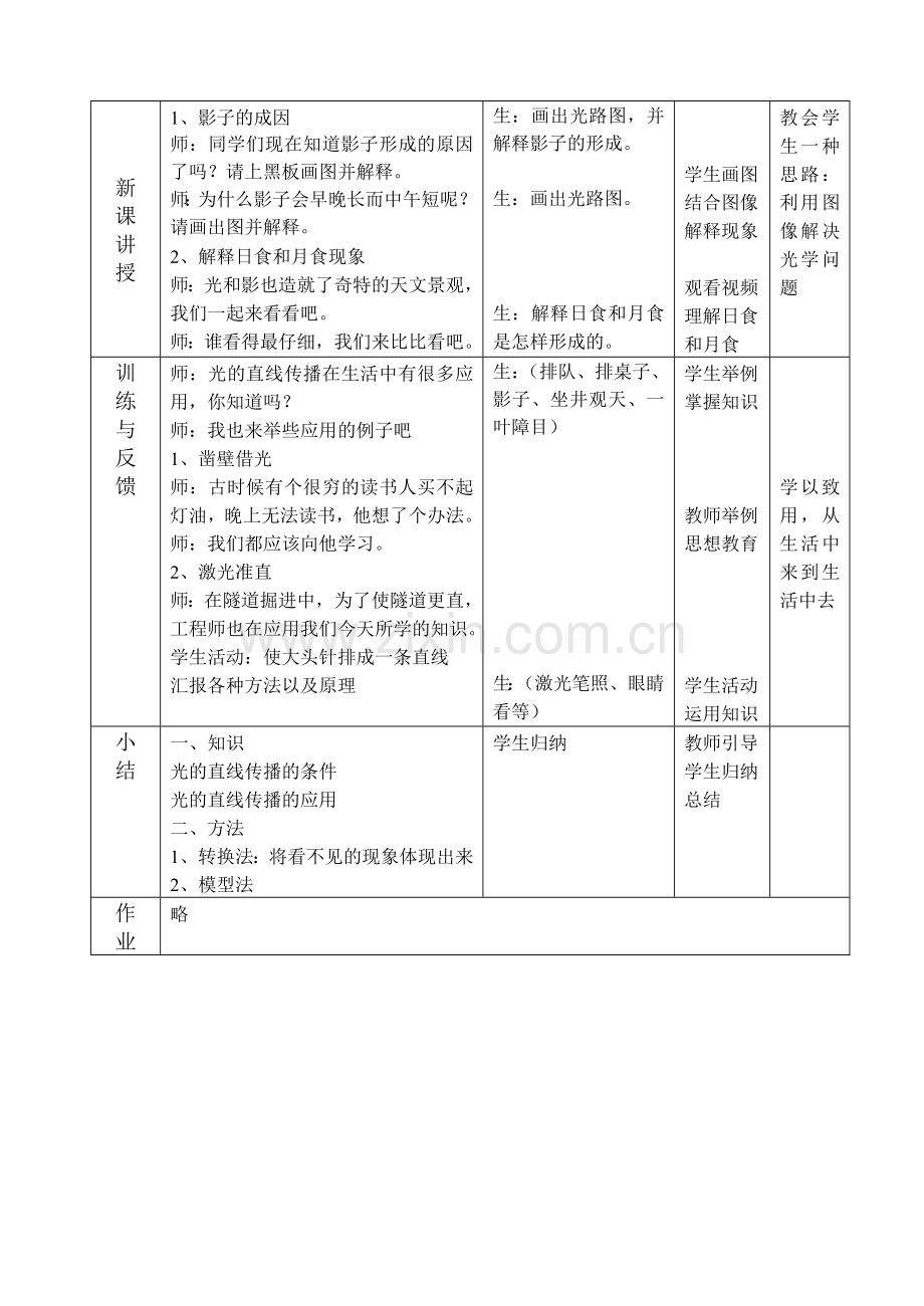 《光的直线传播》教学设计及分析.doc_第3页