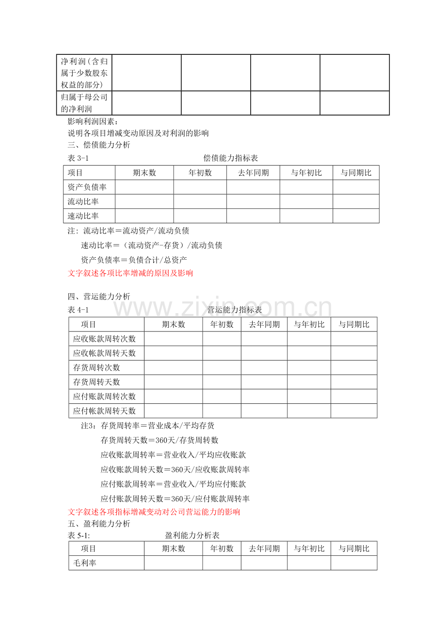 2011财务报表分析模板.doc_第3页