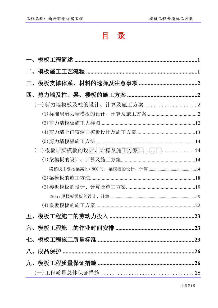 柳钢医院模板专项方案.doc_第1页