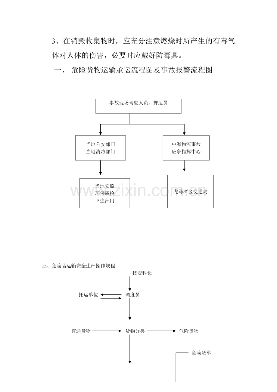 安全事故应急处置及危险货物运输安全操作流程(2).doc_第3页