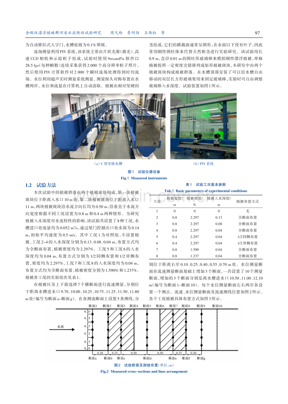 含刚性漂浮植被群河道水流特性试验研究.pdf_第3页