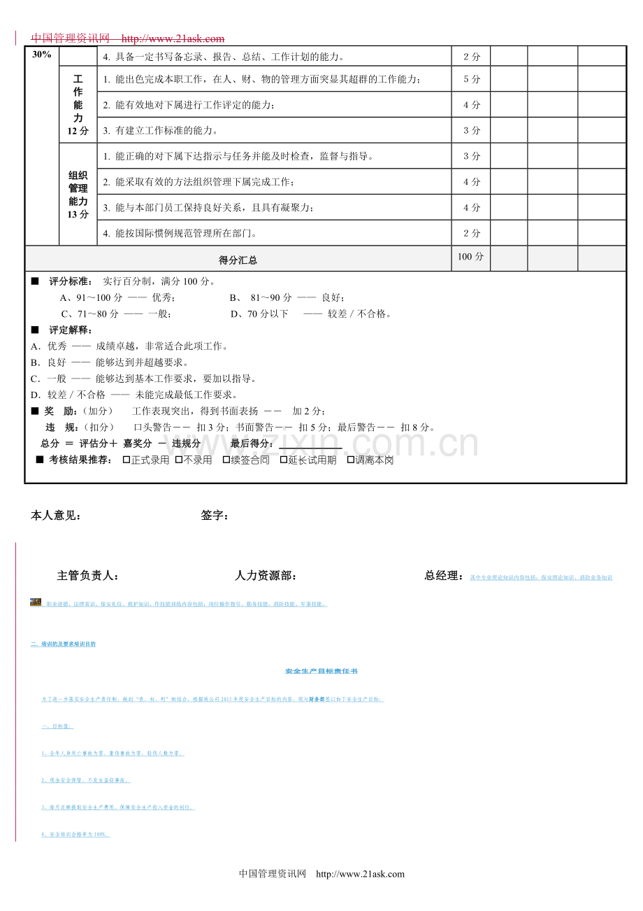 酒店部门经理绩效考核评估表-yanhp.doc_第2页