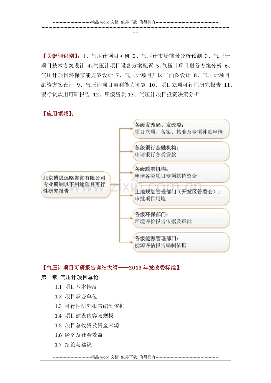 气压计项目可行性研究报告评审方案设计(2013年发改委标准案例范文).docx_第2页