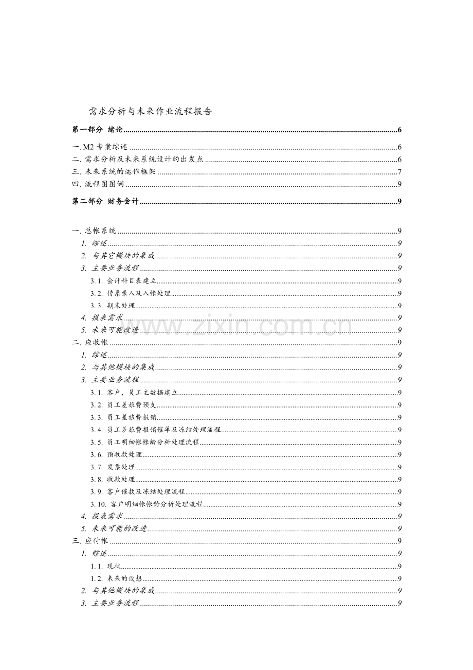 SAP企业需求分析标准案例.doc_第1页