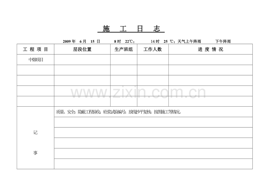 施工日志表格(打印格式).doc_第3页