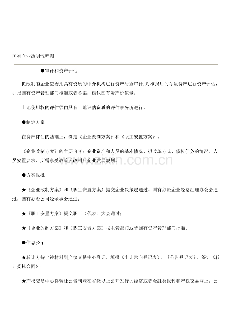 国有企业改制流程图.doc_第1页