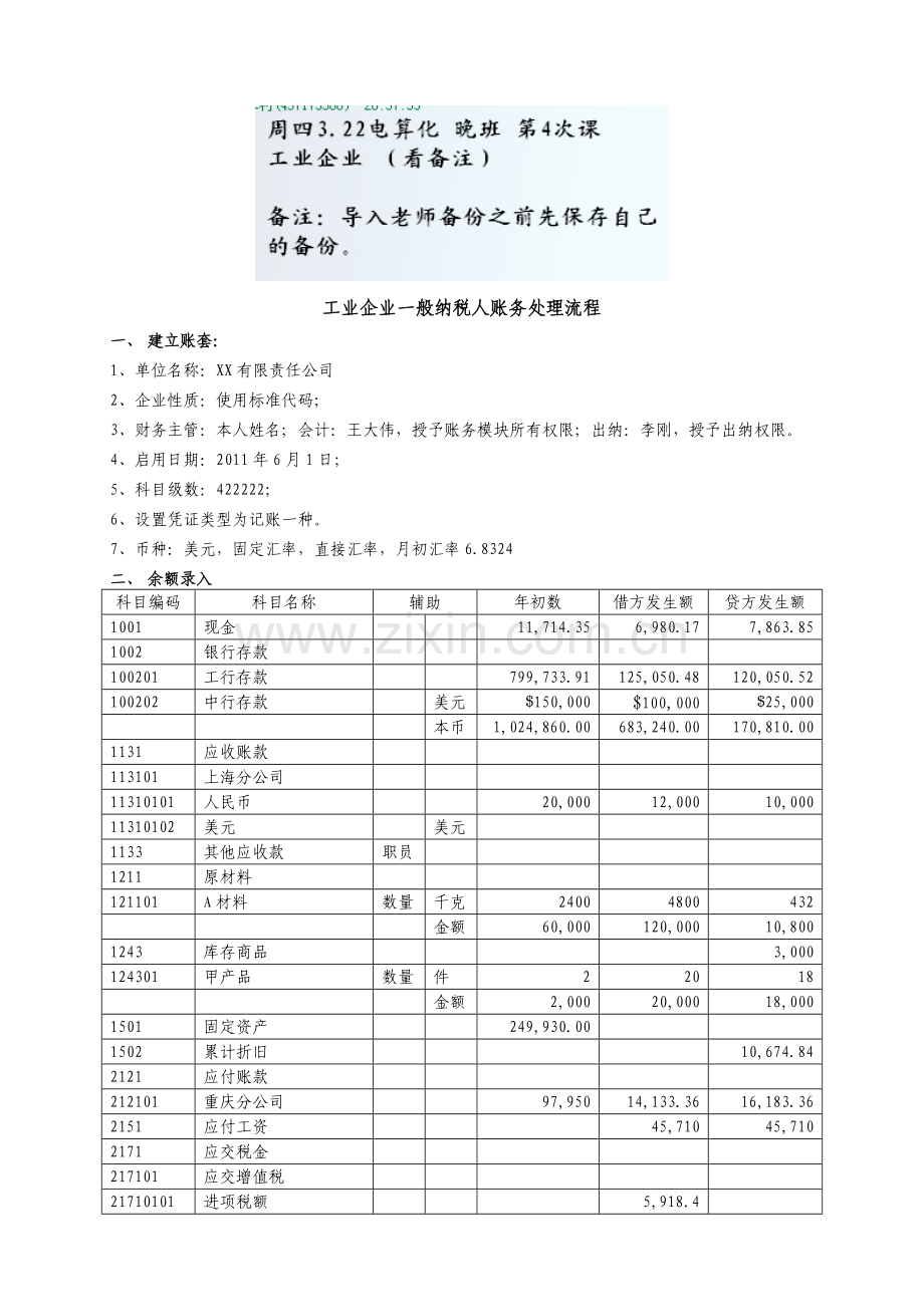 工业一般纳税人账务处理流程.doc_第1页