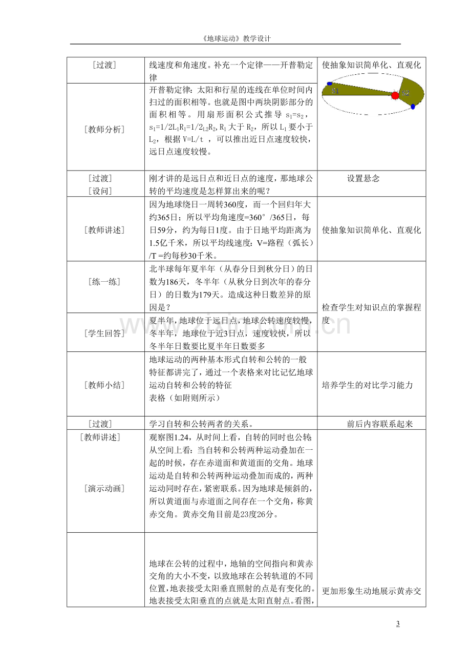 地球的运动教学设计.doc_第3页