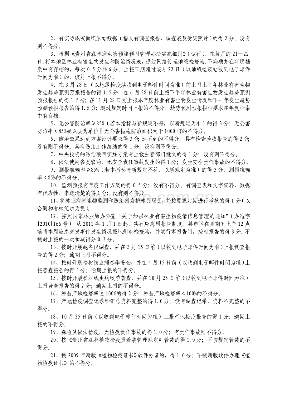 2011贵州省林业有害生物考核指标.doc_第3页