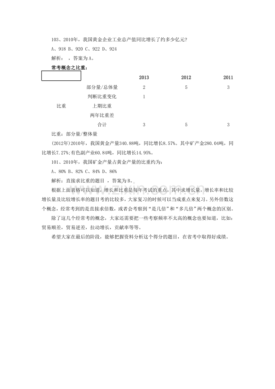 2014潮州乡镇公务员考试行测：资料分析常考概念及公式总结.doc_第2页