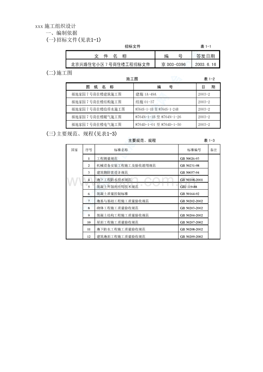 xx家园7号商住楼工程.doc_第1页