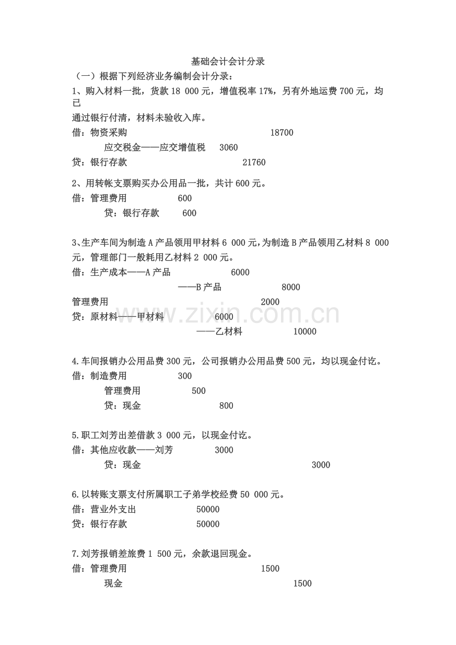 基础会计分录大全.doc_第1页