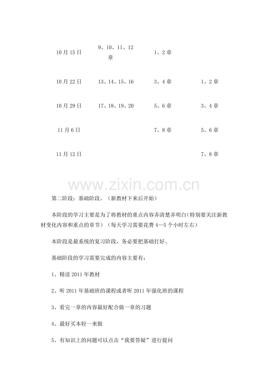 2011中级会计职称学习计划-(三科).doc_第2页