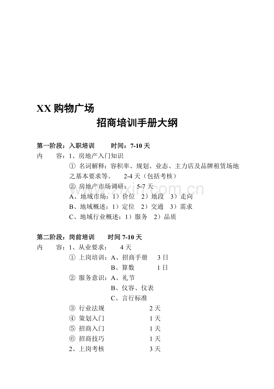 房地产培训文件-培训手册.doc_第1页