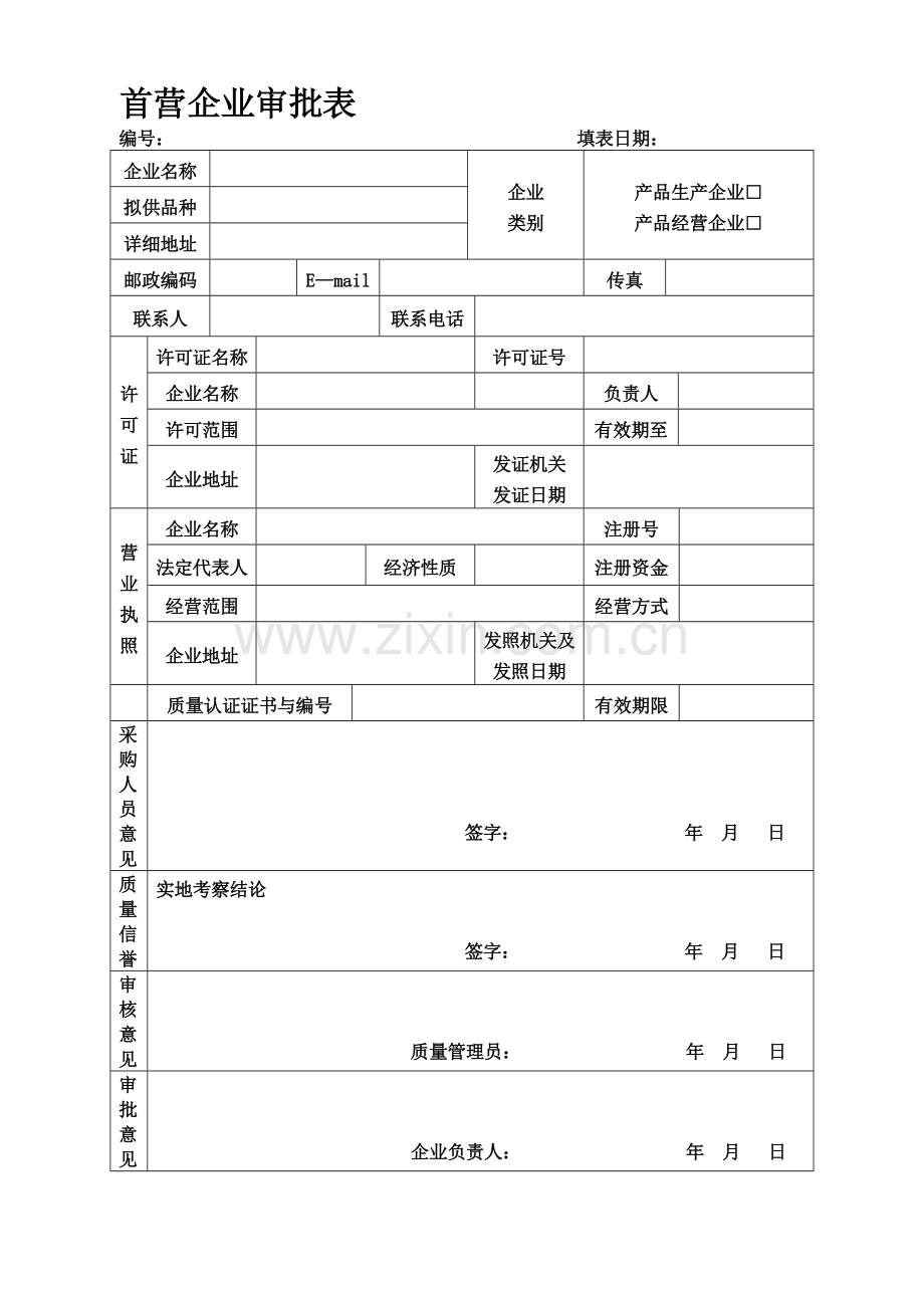 首营企业与品种质量与信息分析表.doc_第1页