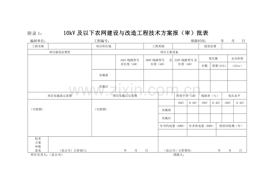 四川国家电网农网工程竣工资料模板.doc_第1页