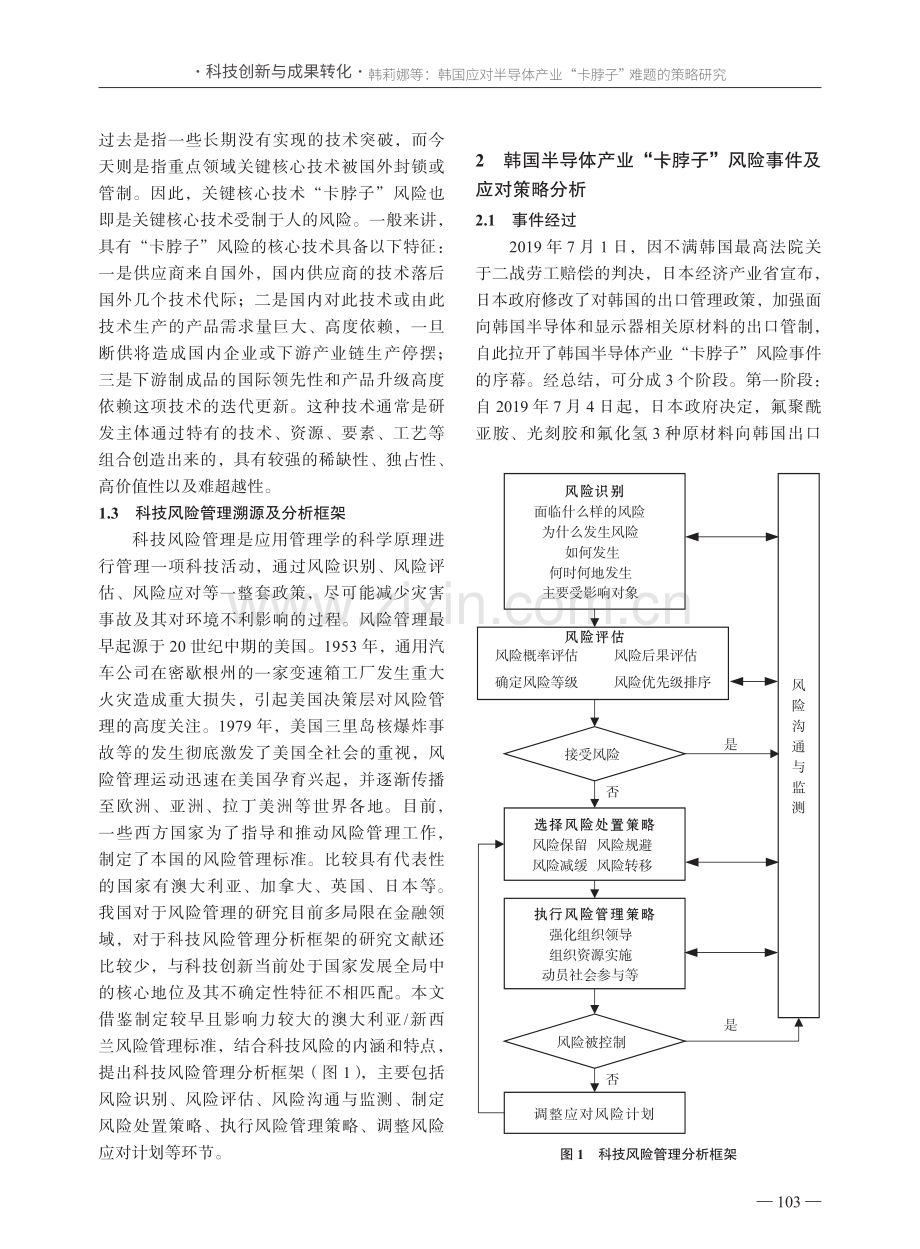 韩国应对半导体产业“卡脖子”难题的策略研究——基于科技风险管理视角.pdf_第3页