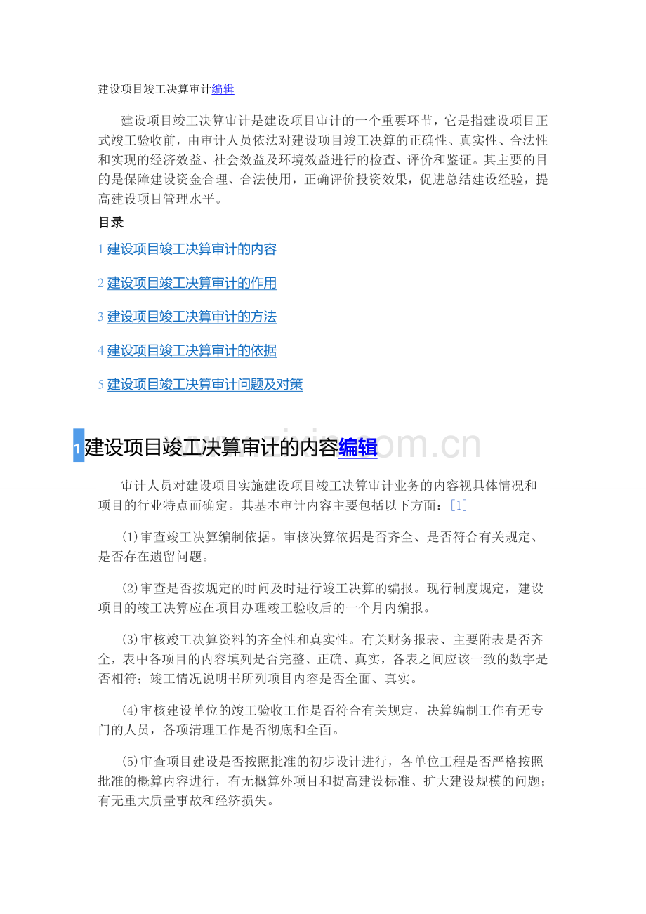 工程审计和审计报告.doc_第1页