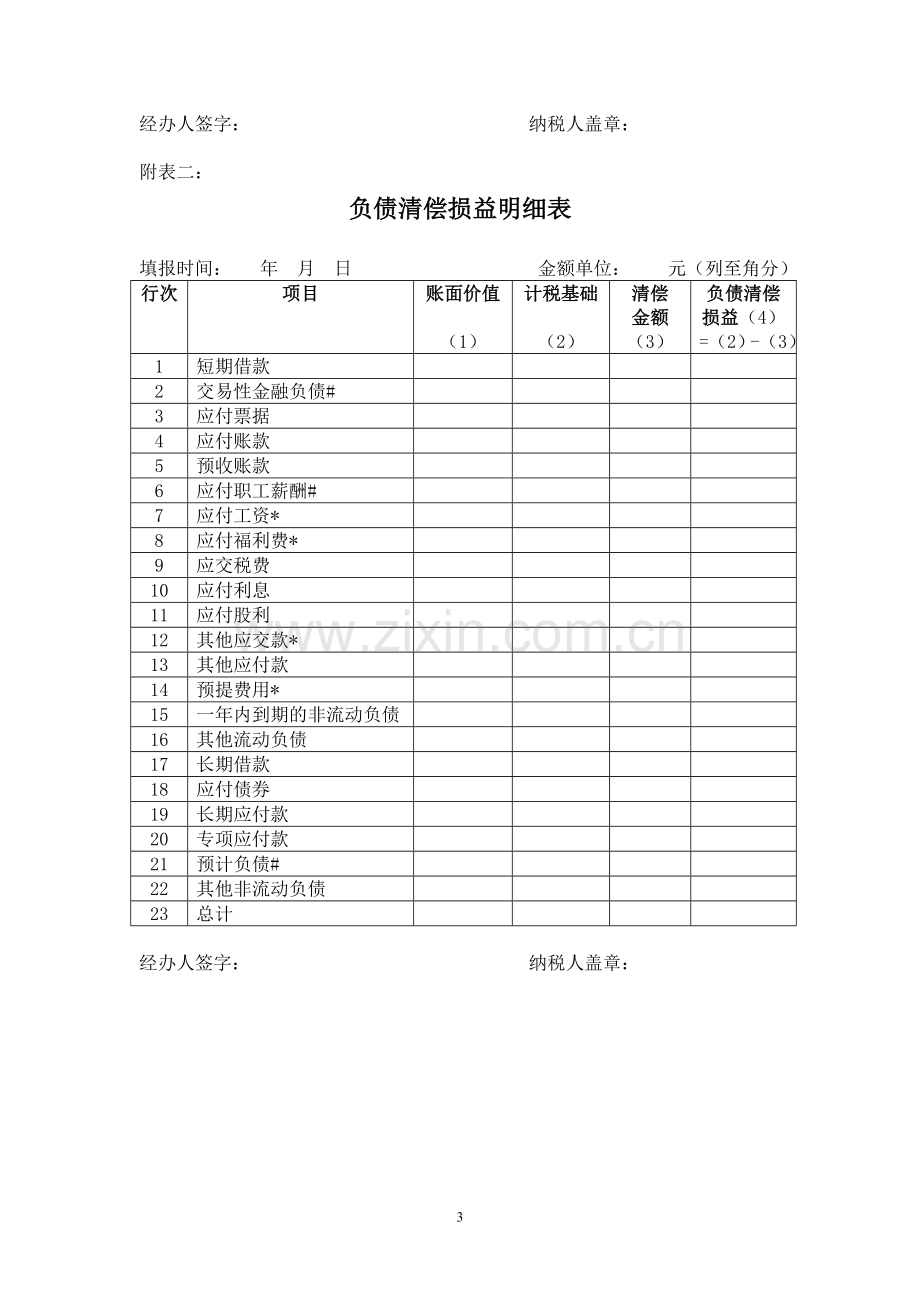 企业所得税清算报表及附表.doc_第3页