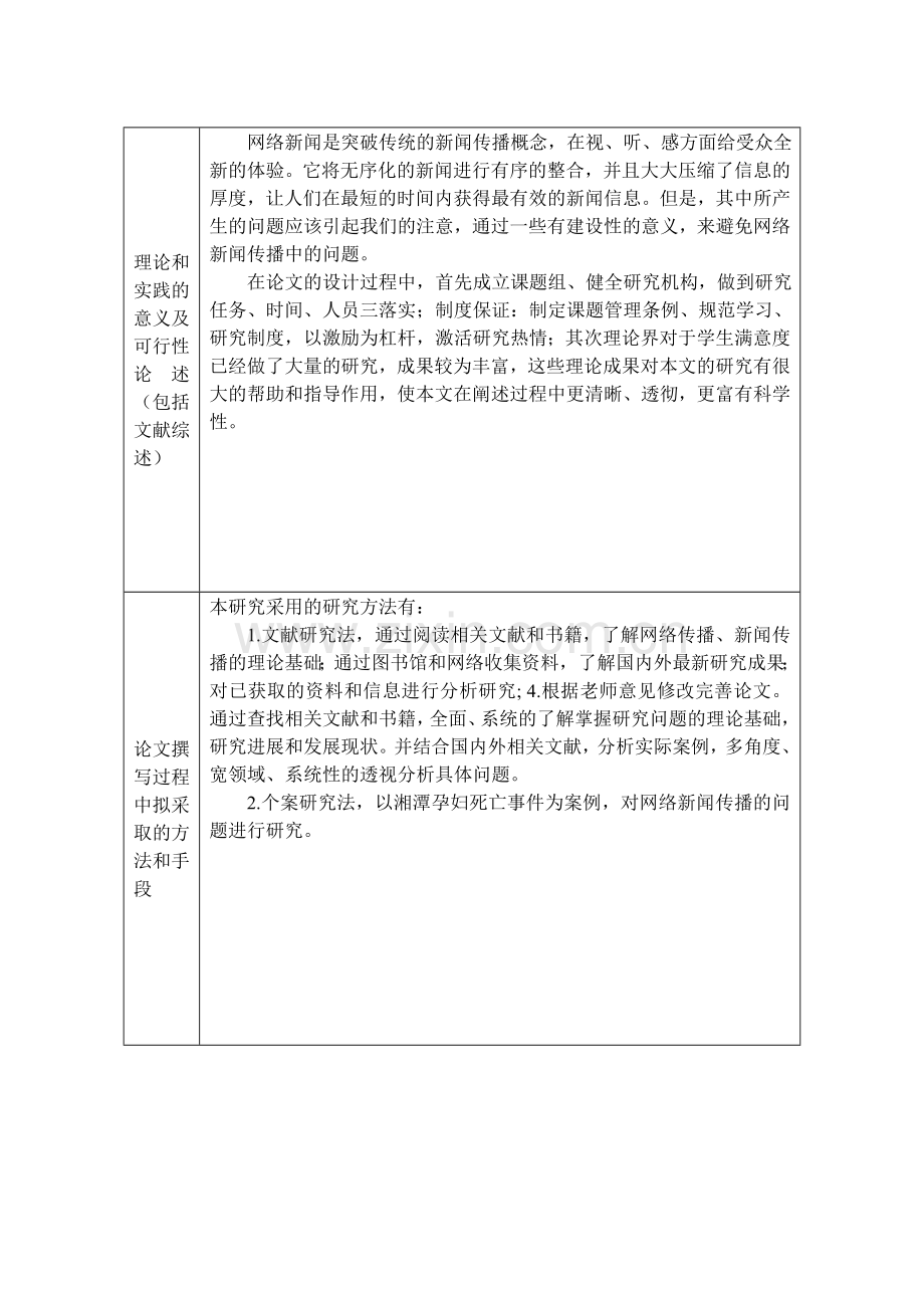 开题报告-网络新闻传播问题分析.doc_第3页