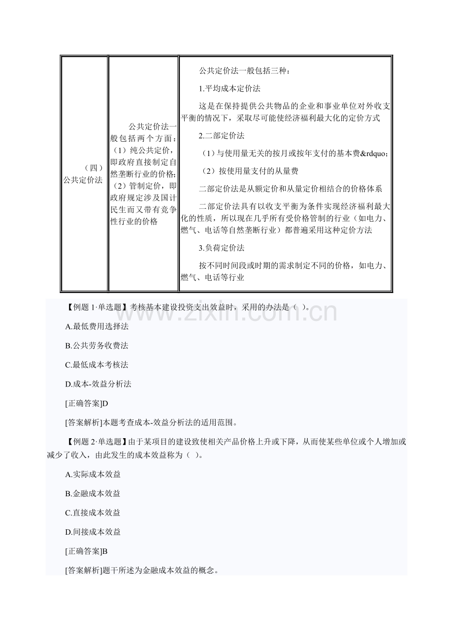 2014中级经济师考试财政税收专业高频考点：财政支出的效益分析.doc_第3页