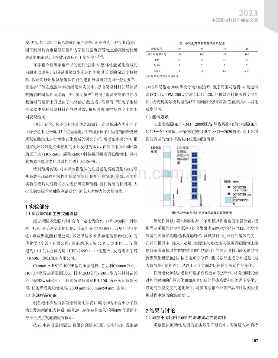 含小分子发泡剂的硬质聚氨酯泡沫塑料性能老化研究.pdf_第2页